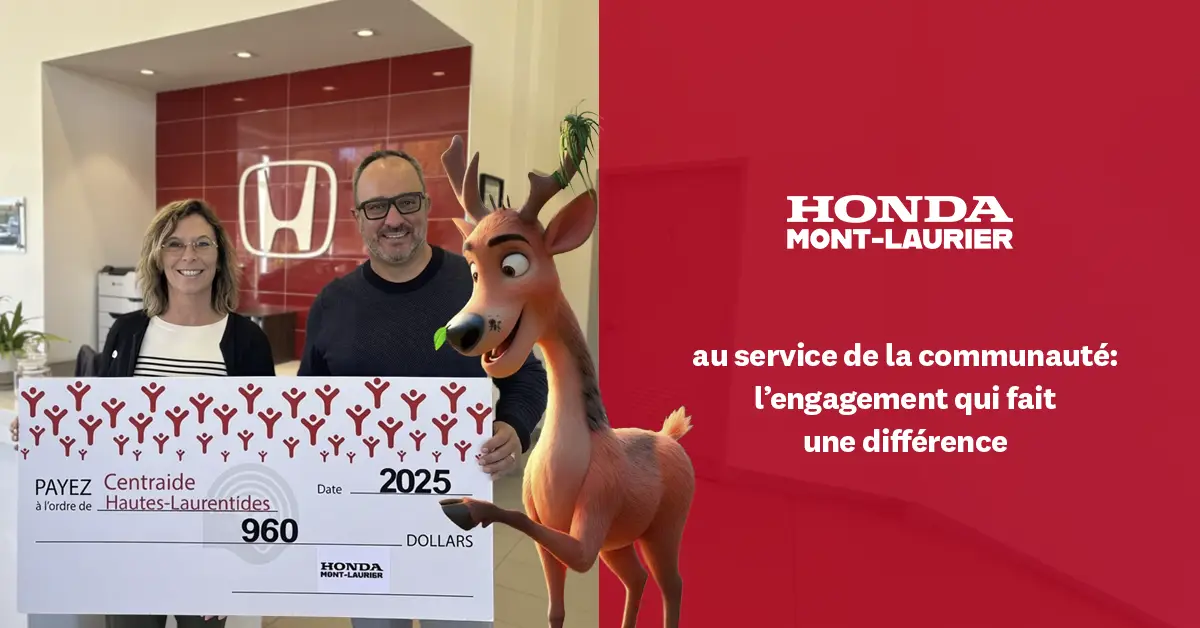 L’implication de Honda Mont-Laurier dans la communauté au cœur des actions Centraide Hautes-Laurentides