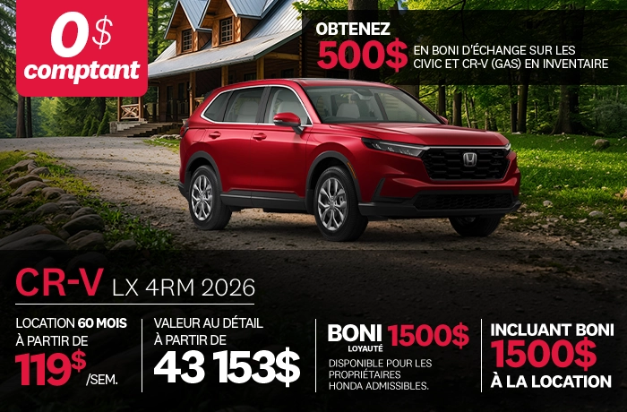 Promotion CR-V 2026