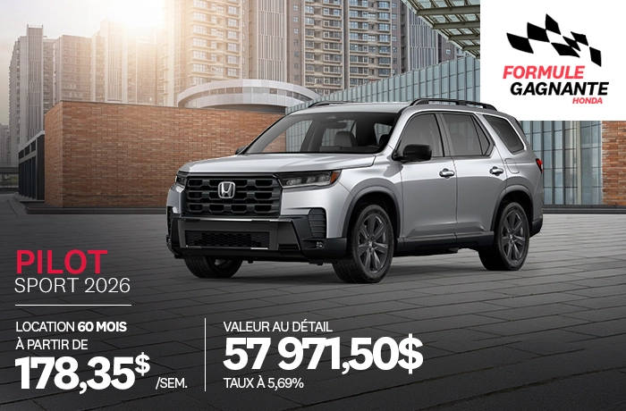 Promotion Pilot Sport 2026